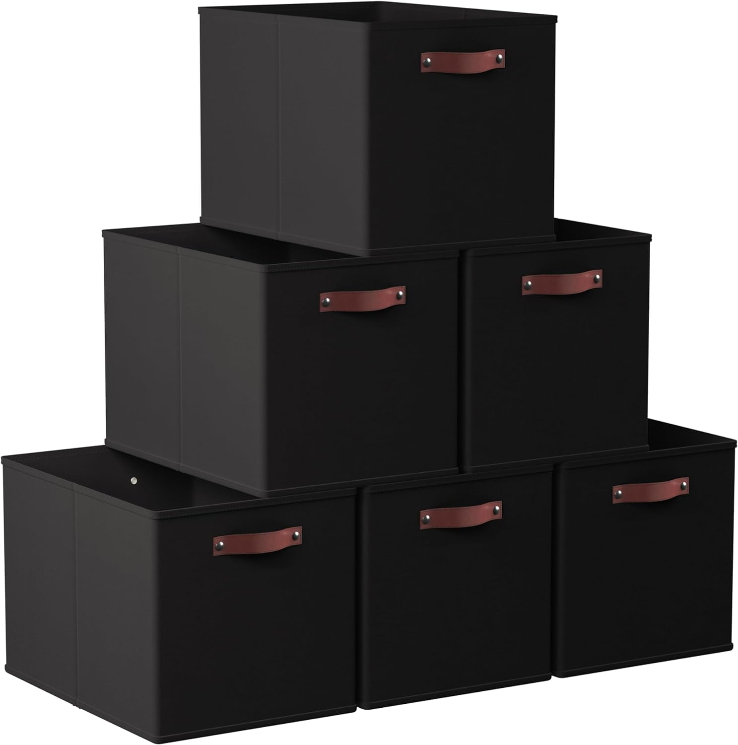AOKHNBF 13 x 15 x 13 Kallax Cube Bins Foldable Collapsible Fabric Bins ...