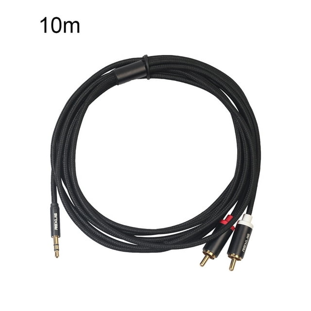 AOKID 3.5mm to RCA Audio Cable,3.5mm Male to 2RCA Male AUX Stereo Audio Cable Adapter Cord for Phone Speaker,Male to Male, 3.5mm to 2RCA, Audio Adapter Cable, Braided
