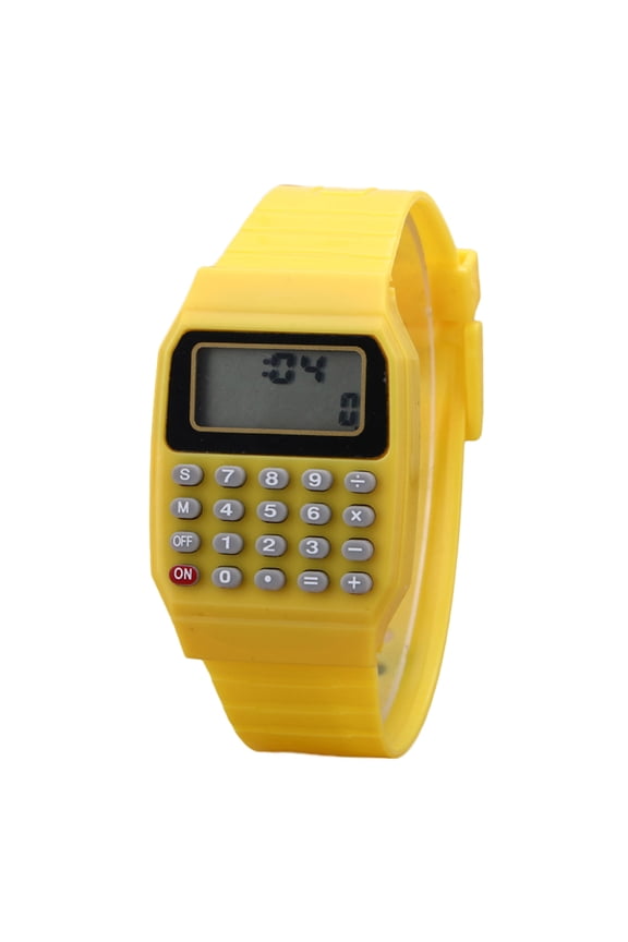 Children Digital Square Wrist Watch Mini Portable Calculator Exam Tool Kids Gift