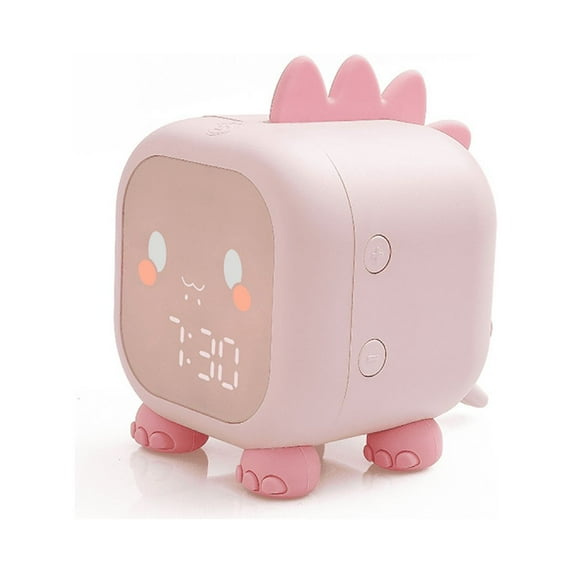 AOLIGEI Cartoon Dinosaur Alarm Clock, Children's Creative Digital Electronic Clock, Timer Wake-Up Light Sound-Controlled Time Reminder