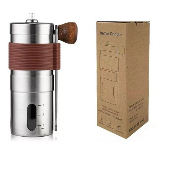 AOLIGEI Mini Portable Manual Coffee Grinder,Adjustable Ceramic Grinding Core Hand Coffee Mill, Convenient and Quick Home Coffee Maker