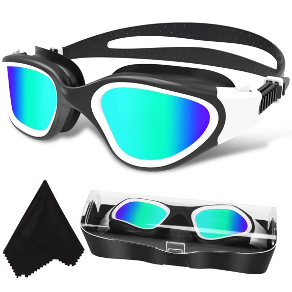 AOLIGEI Polarized Swimming Goggles Swim Goggles Anti Fog Anti UV No Leakage Clear Vision for Men Women Adults Teenagers
