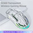 thumbnail image 1 of AOLIGEI SC660 Wireless Mouse Bluetooth Gaming Mouse 10000DPI Optical Sensor Macro Programmable Ergonomic Mice For Laptop PC Gamer, 1 of 6
