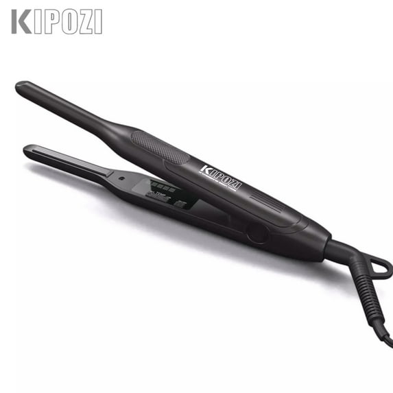 AOLIGEI Titanium Small Hair Straightener Short Hair Pixue Cut Titanium Dual Voltage Flat Hair Iron Thin Pencil Beard Straightener