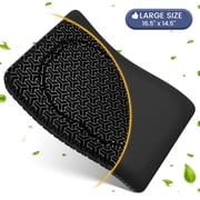 AOLIGO Gel Seat Cushion for Long Sitting, Office Chair, Car, Wheelchair, Black