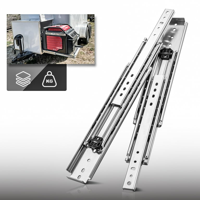36 in. Industrial Duty Full Extension Ball Bearing Side Mount Drawer Slide 36 in. Industrial Duty Full Extension Ball Bearing Side Mount Drawer Slide