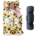 thumbnail image 1 of AOLOA Personalized Sunflower-Themed Bean Velvet Nap Mat for Kids – Soft Toddler Sleeping Mat with Custom Name – Ideal for Daycare, Preschool, and Travel, 1 of 8