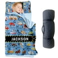thumbnail image 1 of AOLOA Personalized Toddler Nap Mat - Custom Name Slumber Bag with Transportation Design, Soft and Cozy Sleeping Bag for Kids, Perfect for Daycare, Preschool, and Travel-Themed Naptime Adventures, 1 of 8