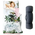 thumbnail image 1 of AOLOA Personalized Toddler Nap Mat with Name – Toucan Theme Roll-Up Sleeping Mat for Preschool Daycare, Removable Pillow Soft Minky Blanket, Custom Kids Nap Mat for Girls, Ideal for Travel or Camping, 1 of 8