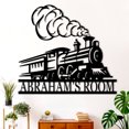thumbnail image 1 of AOLOA Personalized Train Metal Signs, Custom Train Last Name Sign, Outdoor Railroad Wall Art Decor, Steam Train Metal Sign for Home Decor, Custom Metal Name Sign, Train Gifts for Men Son(10inches), 1 of 8