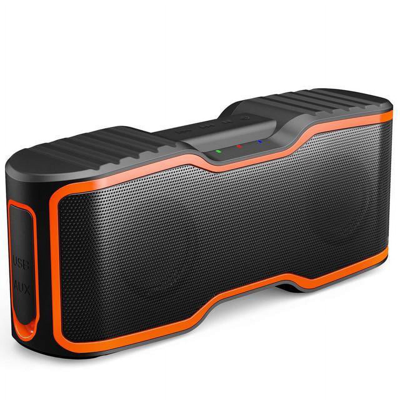 AOMAIS Sport II Portable Wireless Bluetooth Speakers 4.0 Waterproof IPX7, 20W Bass Sound, Stereo Pairing, Durable Design Backyard, Outdoors, Travel, Pool, Home Party (Orange) - image 1 of 7