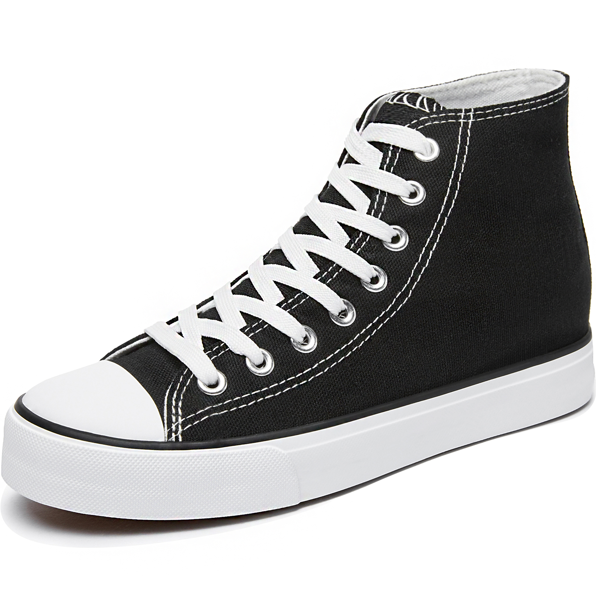 AOMAIS Women s High Top Sneakers Fashion Lace Up Canvas Casual Shoes aomais-women-s-high-top-sneakers-fashion-lace-up-canvas-casual-shoes