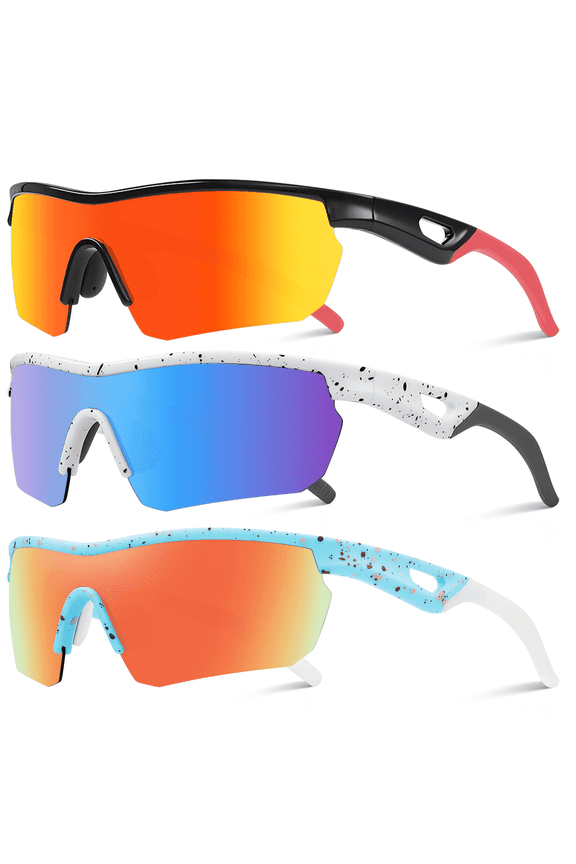 Kids Sunglasses Youth Baseball Sunglasses for Boys Girls 3-12 Polarized Sun Glasses UV400 Protection Sports Goggles