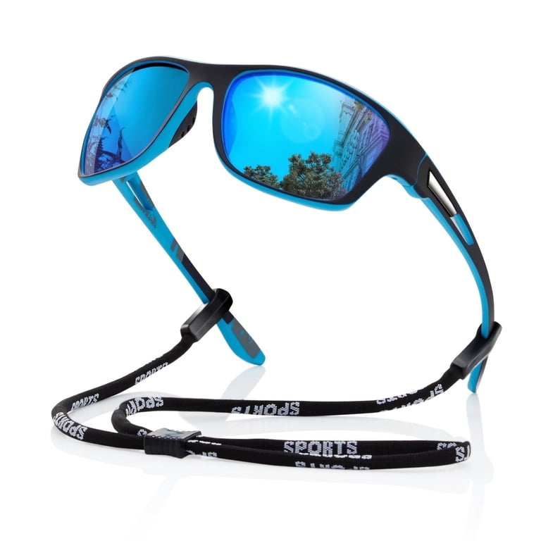 AOMASTE Polarized Sports Sunglasses, 58MM Wrap UV Protection 