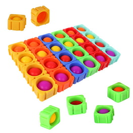 Hirigin 30PCS Fidget Toys Set Sensory Simple Dimple Pop Bubble Infinite  Cube Stress Ball Anti-Anxiety Toys