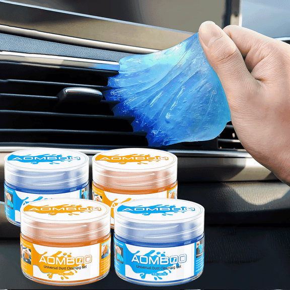 AOMBOO 4 Pack Car Cleaning Gel Car Cleaning Putty Air Vent Interior Detail Cleaner Car Gifts for Men Women