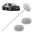 thumbnail image 1 of AOMBOO Gray 62" Car Wash Mop Kit, 2 Chenille Microfiber Heads, Extra Long Handle for SUV, Truck, and RV Cleaning, 1 of 7