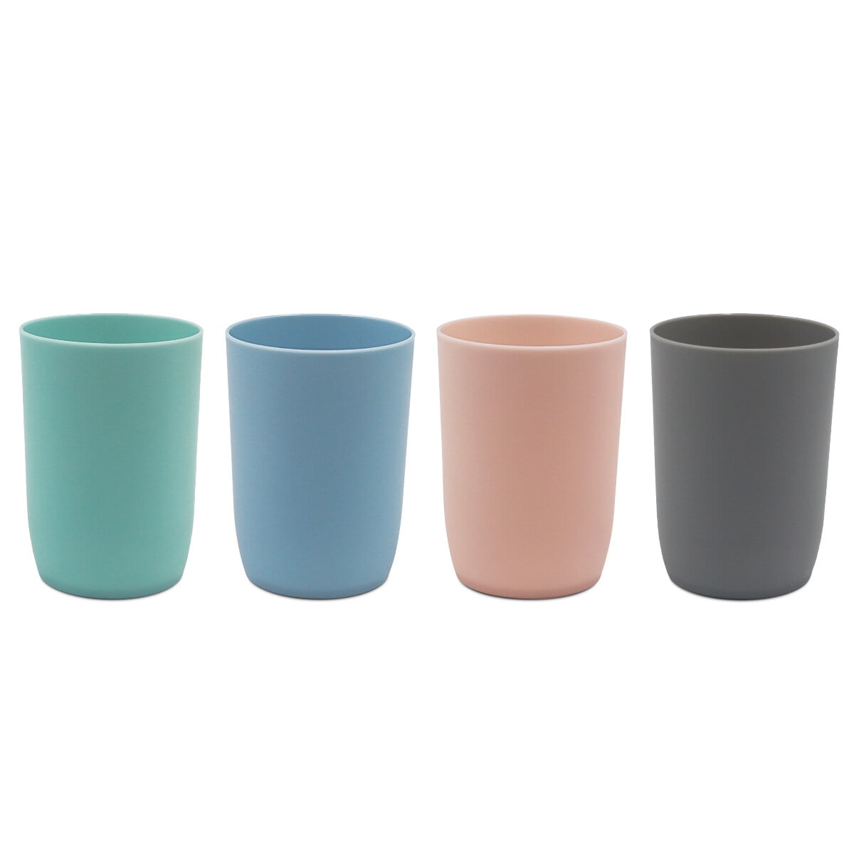 AOMOTA 4 Pcs Bathroom Tumbler Toothbrush Cups Plastic Tumblers for