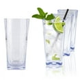 thumbnail image 1 of AOMOTA 4pcs Reusable PS Highball Water Tumbler 12oz Shatterproof Drinking Glasses Water Cup for Juice Beer Milk (Transparent), 1 of 10