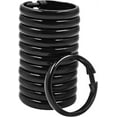 thumbnail image 1 of AOMOTA 12 Pcs Plastic Shower Curtain Rings Hooks, Shower Hooks for Shower Curtain, C Shaped Shower Rings for Curtain, Black Shower Curtain Rings for Bathroom Shower, 1 of 9