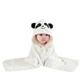 thumbnail image 1 of AOMPMSDX Baby Bath Towel Hooded Cartoon Bathrobe Soft Coral Towel For Boy Girl Shower 31.5 X 31.5 Inches, 1 of 4