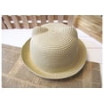 thumbnail image 1 of AOMPMSDX Baby Care Summer Baby Hat Cap Children Breathable Hat Straw Hat Kids Hat Boy Girls Hats Beige One Size, 1 of 3