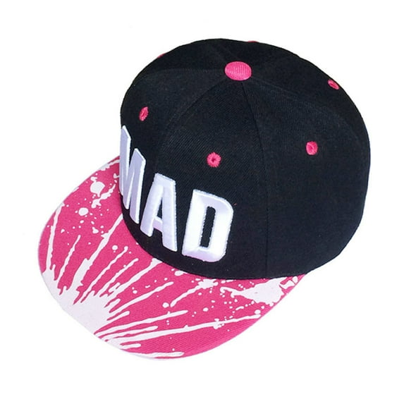 AOMPMSDX Baby Care Trend Hat Snapback Cap Kid Boys Girls Letters Baseball Caps Flat Hop Cap Hot Pink One Size
