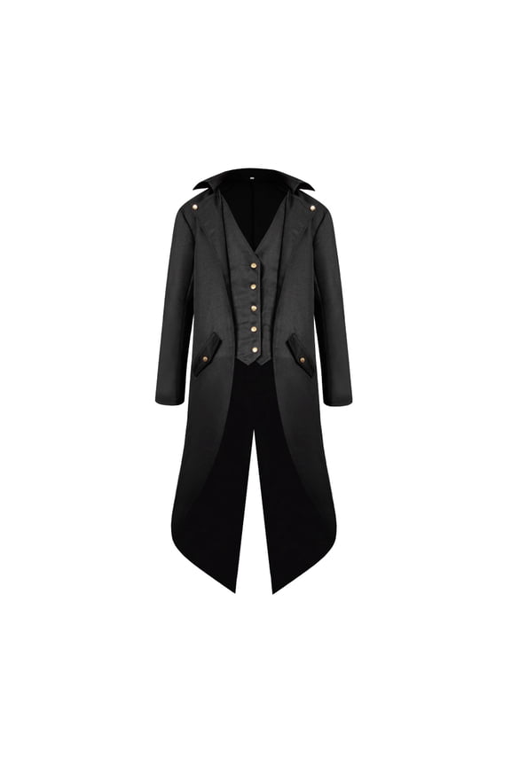 Big Kids Boys Regency Tailcoat Boys Jacket Frock Coat Boys Coat&jacket Black 15 Years-16 Years