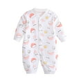 thumbnail image 1 of AOMPMSDX Boys Bodysuits Baby Boy Girl Cotton Print Romper Jumpsuit Playsuits Outfits Red 3 Months-6 Months, 1 of 3
