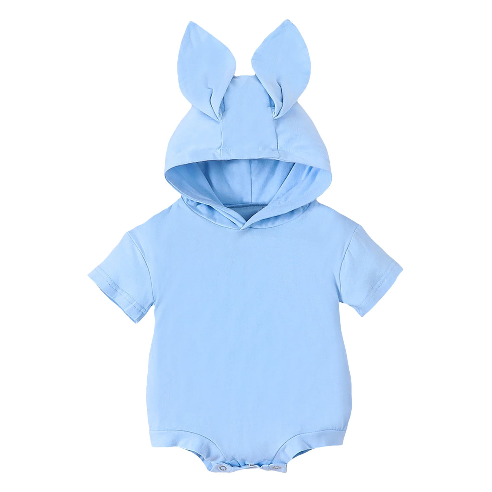 AOMPMSDX Boys Bodysuits Baby Boys Girls Long Sleeve Solid Easter Rabbit