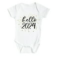 thumbnail image 1 of AOMPMSDX Boys Bodysuits Happy New Years Baby Romper My First New Years Outfits Girl Boy Bodysuit Black 12 Months-18 Months, 1 of 1