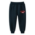 thumbnail image 1 of AOMPMSDX Boys Pants Autumn Winter Cartoon Print Children's Long Pants Alphabet Boys Sport Corded Footpants With Pants Boys Clothes Dark Blue 12 Months-18 Months, 1 of 1