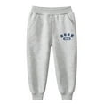 thumbnail image 1 of AOMPMSDX Boys Pants Autumn Winter Cartoon Print Children's Long Pants Alphabet Boys Sport Corded Footpants With Pants Boys Clothes Grey 6 Years-7 Years, 1 of 1