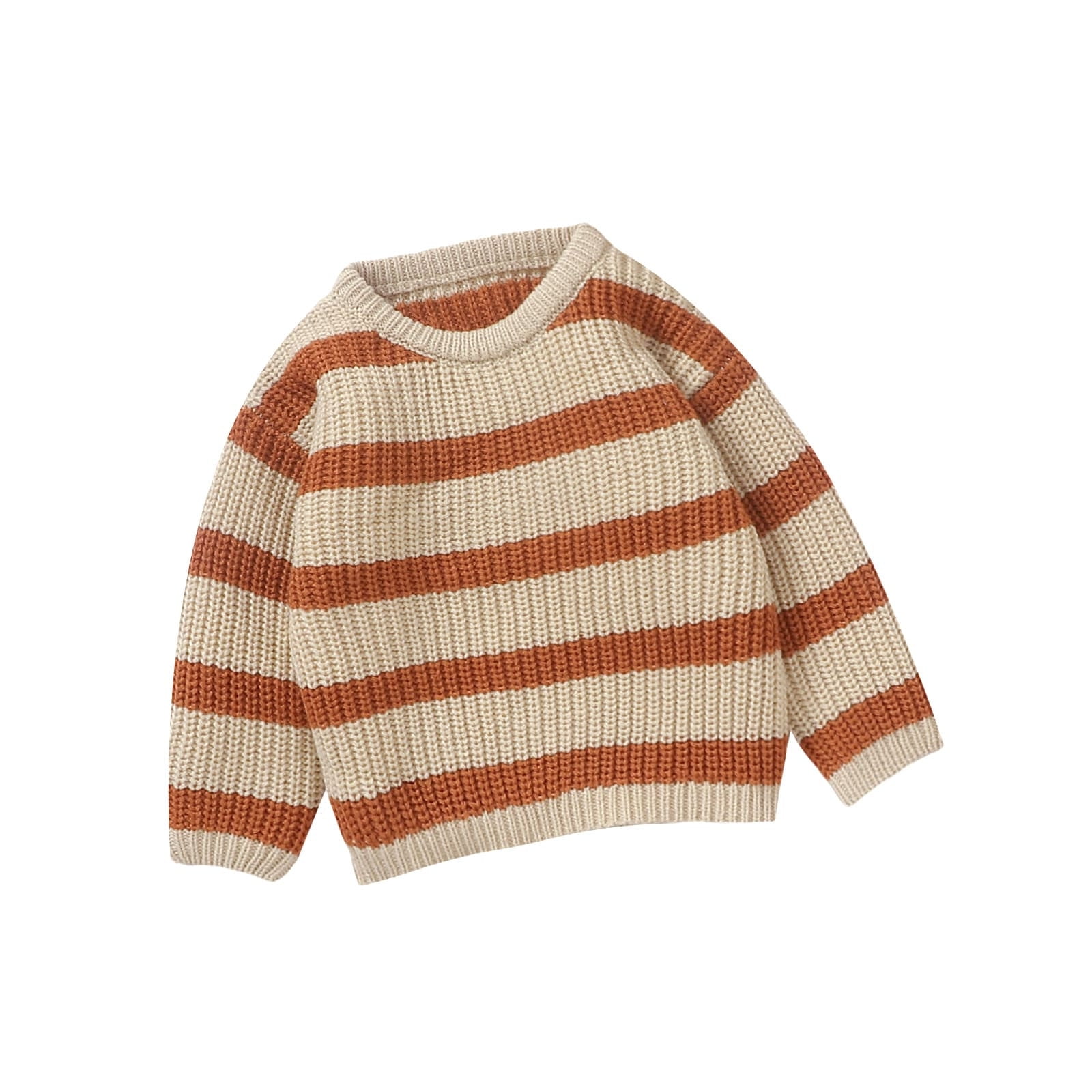 AOMPMSDX Boys Sweaters Baby Toddler Kids Girls Boys Stripe Long Sleeve