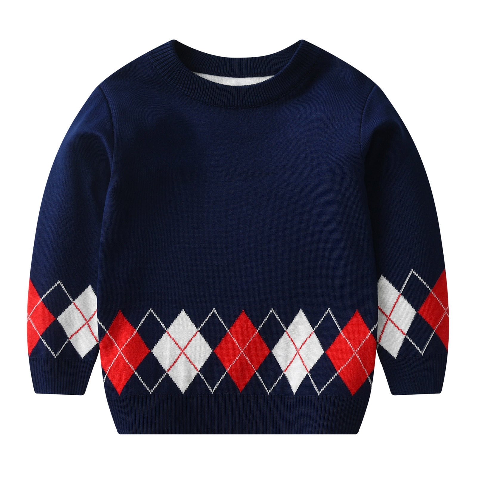 AOMPMSDX Boys Sweaters Toddler Boys Girls Winter Long Sleeve Knit