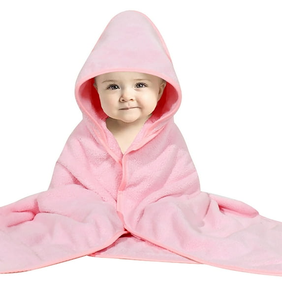AOMPMSDX Cute Animal Polyester Hooded Towels, ZC Pink