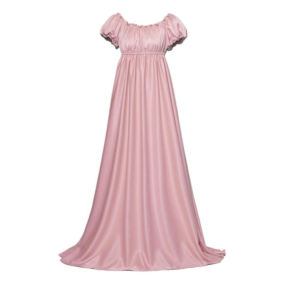 Dresses for Women Plus Size Solid Color High Waist Party Vintage Corset Gown Princess Dress