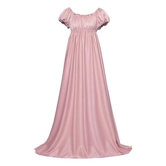 Dresses for Women Plus Size Solid Color High Waist Party Vintage Corset Gown Princess Dress