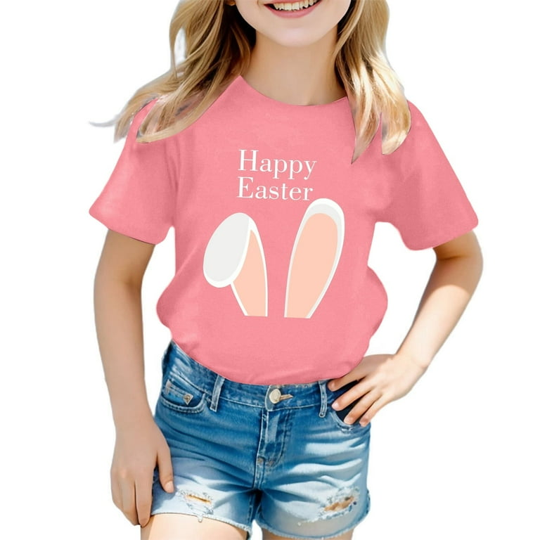 Cute Happy Easter Bunny T Shirt Top Kids Cute Happy Easter Bunny T Shirt Top Kids