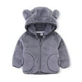 thumbnail image 1 of AOMPMSDX Girls Coat jacket Toddler Baby Girl Jacket Hooded Children's Outerwear Boy Kids Winter Coat Girls Coat&jacket 1 Years-2 Years, 1 of 3