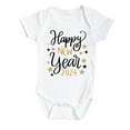 thumbnail image 1 of AOMPMSDX Happy New Years Baby Romper My First New Years Outfits Girl Boy Bodysuit White 6 Months-9 Months, 1 of 3