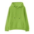 thumbnail image 1 of AOMPMSDX Kids Children Girls Boys Winter Long Sleeve Pocket Hoodie Tops Sweatshirt Clothes Solid Color Green 2 Years-3 Years, 1 of 5
