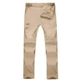 thumbnail image 1 of AOMPMSDX Men Quick Dry Hiking Pants Waterproof Casual Trousers Outdoor Convertible Pants Khaki L, 1 of 2