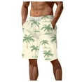 thumbnail image 1 of AOMPMSDX Mens Summer Digital 3D Watermelon Printed Shorts Elasticated Waisted Beach Pants Beige XL, 1 of 2