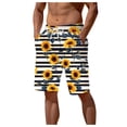 thumbnail image 1 of AOMPMSDX Mens Summer Digital 3D Watermelon Printed Shorts Elasticated Waisted Beach Pants Black XL, 1 of 5