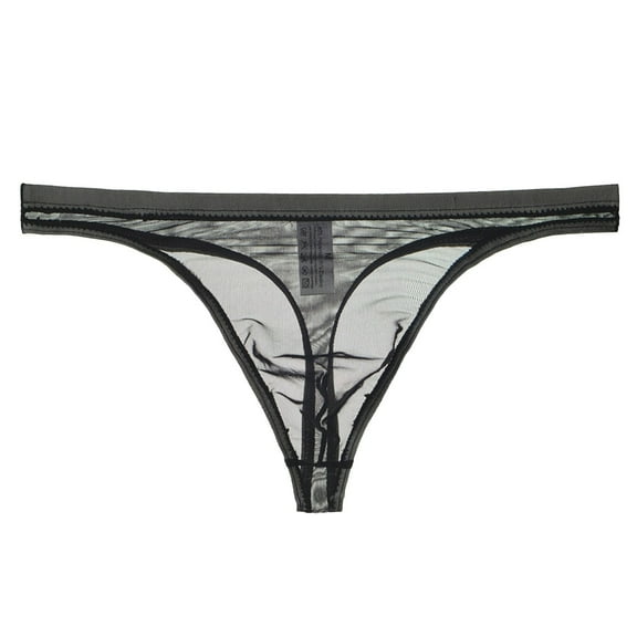 AOMPMSDX Mens Swimming Trunks Short Ransparent Thong Thin Mesh Underwear Fun Swimwears