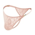 thumbnail image 1 of AOMPMSDX Mens Underpant Plus Size Lace Thong Briefs Breathable Briefs On Both Sides Open Deduction Underwears, 1 of 4