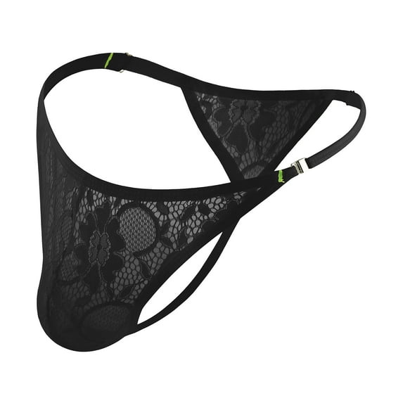 AOMPMSDX Mens Underpants Lace Thong Briefs Breathable Briefs On Both Sides Open Deduction Mens Underwear