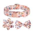 thumbnail image 1 of AOMPMSDX Pet Collars Personalized Dog Collar Flower Printing Pet Collar In Blue Pink Gray 3 Adjustable Sizes Small Medium And Large For Boy And Girl Dogs S, 1 of 6