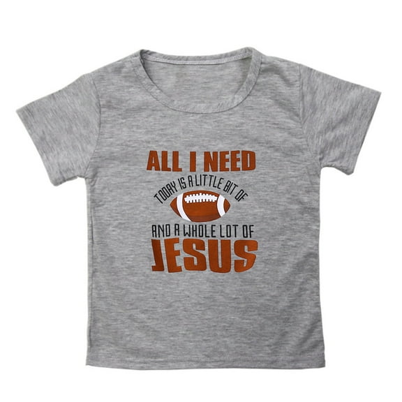 AOMPMSDX Shirts For Teen Kids Child Short Sleeve Rugby Football Letter Prints T Shirt Boys Girls Fans Gift Tops GY3 13 Years-14 Years